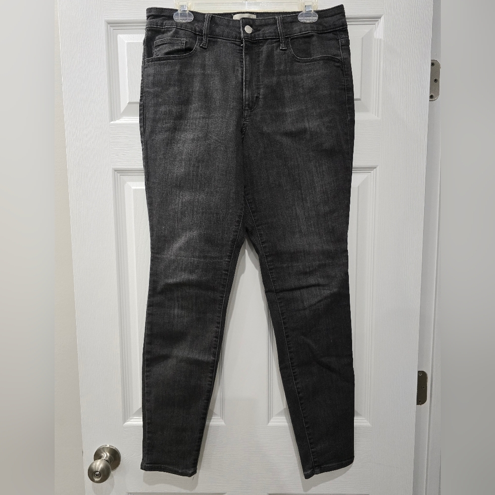 Universal Thread Women's Slim Black Denim Jeans, Size 12 long